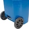 Global Industrial Mobile Heavy Duty Trash Container, 65 Gallon, Blue 237279BL - alternate 9